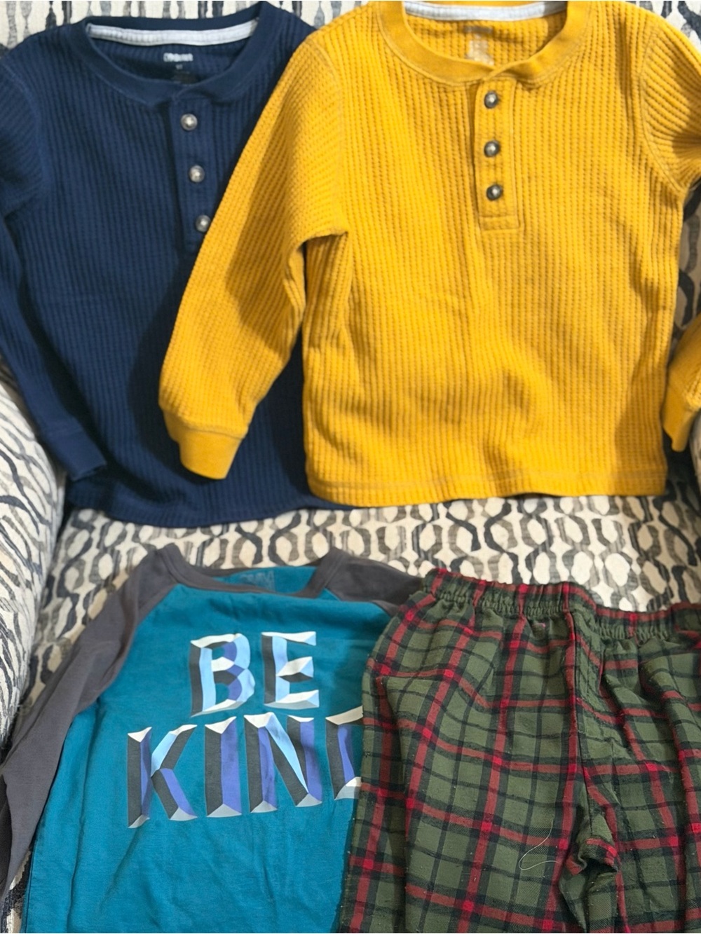 Gymboree Boys Size 3t Bundle Waffle Knit Henley Be Kind PLEASE READ